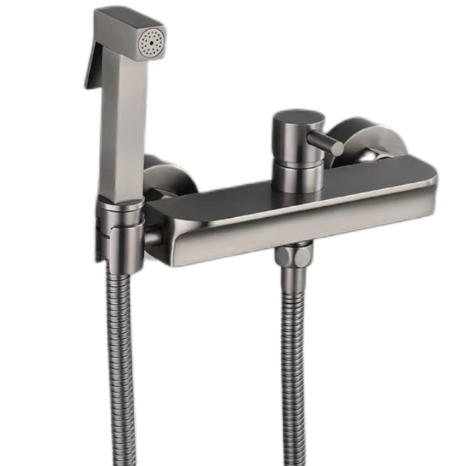 Gunmetal szürke meleg és hideg bidé permetező készlet Gunmetal szürke meleg és hideg bidé permetező készlet