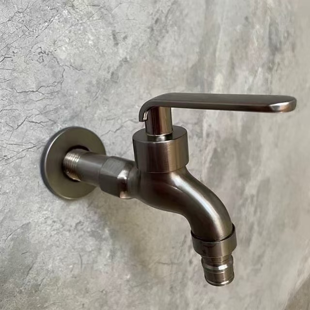 Stainless Steel Brushed Quick-Open Faucet