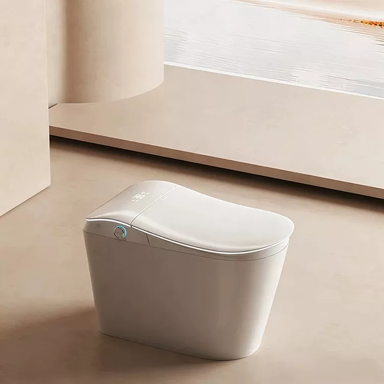 Intelligens WC beépített vízszűrővel és lábbal aktiválható öblítéssel