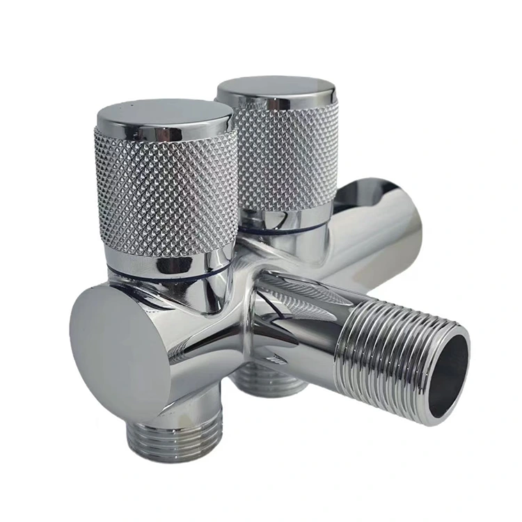 Falra szerelhető kettős szögű szelep